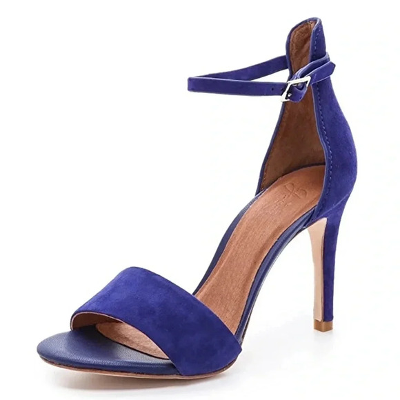 Joie Shoes - JOIE EUC Cobalt Suede Jaclyn Sandals High Heels Cobalt Blue